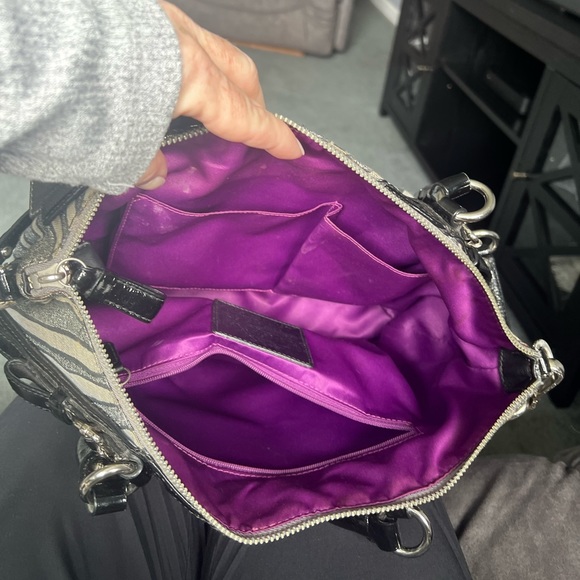 Striped Coach Bag. Never used! - Picture 2 of 7